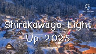 Shirakawago Light Up 2025 the World Heritage Village Japan EP 126  World Stories [upl. by Quackenbush200]