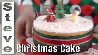 STEP BY STEP CHRISTMAS CAKE [upl. by Euqnomod]