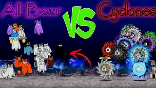 The Battle Cats  All Bear VS Cyclones [upl. by Darbie999]