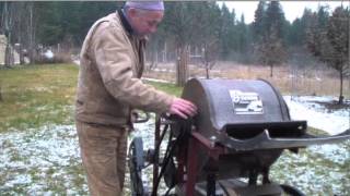 Pedal powered threshing machine [upl. by O'Connell]