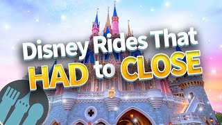 20 Disney Rides That Had to Close and Why [upl. by Ainoet]