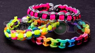 How to Make a Bicycle Chain Rainbow Loom Bracelet [upl. by Juni]