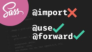 Stop using import with Sass  use and forward explained [upl. by Snah]