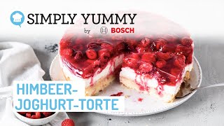 💗 Schnelle HimbeerJoghurtTorte  so leicht fruchtig und cremig ☀️  SIMPLY YUMMY Rezepte [upl. by Baniez]