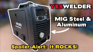 YesWelder MIG 250 PRO Review  MIG Weld Aluminum with no Spool gun [upl. by Lucienne]