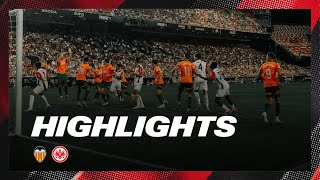 Highlights Valencia CF  Eintracht Frankfurt [upl. by Atiekal]