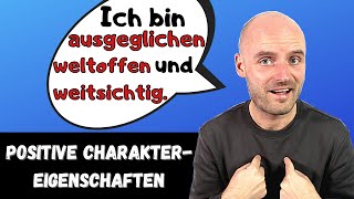 Charaktereigenschaften  wichtige Adjektive  Deutsch lernen  A2 B1 B2 [upl. by Hazlip]