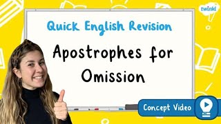 How Do I Use Apostrophes for Omission  KS2 English Concept for Kids [upl. by Jemmy]