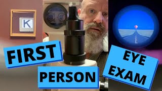 ASMR  Comprehensive Eye Exam with Trial Frames  Testing Far and Near Vision [upl. by Htiduy]