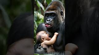 It so ugly gorilla baby animals cute monkey funny animallover gorillagorilla [upl. by Assilen]