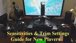 FS2020 New Player Tutorial Setting Up Flight Controls  Part 2 Sensitivity amp Trim Settings [upl. by Yael]