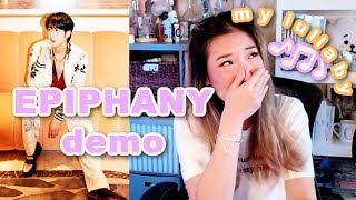 EPIPHANY Demo Version by BTS Jin REACTION  BTS Proof [upl. by Enelak]