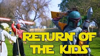 RETURN OF THE KIDS  How Kids Play Star Wars 2 lightsabers starwars [upl. by Forester]