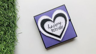 DIY  3 D Birthday Card  PopUp Birthday Card  Special Birthday Card  Easy Cake Card  bday card [upl. by Trakas]