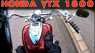 Honda VTX 1800  Test Ride and Specs [upl. by Imelda]