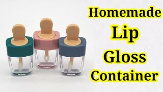 How to make lip gloss container with brush at Home  DIY Homemade Lip gloss Container at Home [upl. by Fernando]