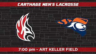 Carthage Mens Lacrosse vs Carroll University [upl. by Eillehs]