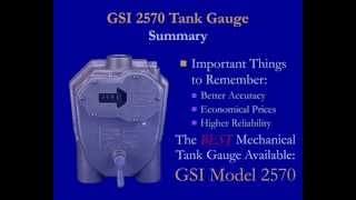 GSI2570 Float amp Tape Tank Gauge [upl. by Bilski]