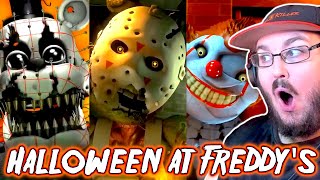 FNAF SONG quotHalloween at Freddys Remixquot ANIMATED 1 amp 2 By FiveNightsMusic FNAF REACTION [upl. by Dyrrej]