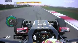 F1 2015 Pastor Maldonado Onboard FP1 China [upl. by Pippas924]