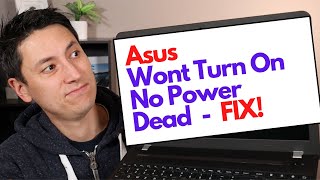 Asus Laptop Computer  Dead  No Power  Wont Turn On Fix [upl. by Zetram]