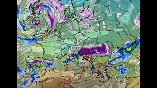 Overview Precip Cloud Temperature amp Pressure Sat 6 Jan 00 UTC GFS [upl. by Lyons765]