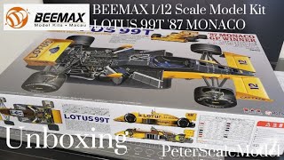 LOTUS 99T  87 MONACO  PLATZ  BEEMAX 112  Scale Model Unboxing  Ayrton Senna [upl. by Aline167]