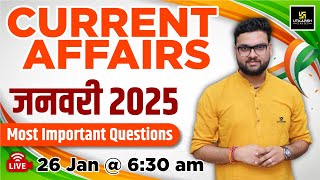 Jan 2025 Current Affairs  Current Affairs Today  Most Important Questions  Kumar Gaurav Sir [upl. by Krisha]