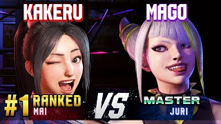 SF6 ▰ KAKERU 1 Ranked Mai vs MAGO Juri ▰ High Level Gameplay [upl. by Etennaej437]