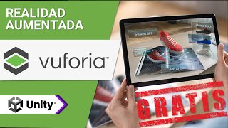 ¿Cómo crear Realidad Aumentada con Vuforia  Unity Tutorial [upl. by Kuth98]