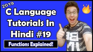 Functions In C C Tutorial In Hindi 19 [upl. by Sugirdor]