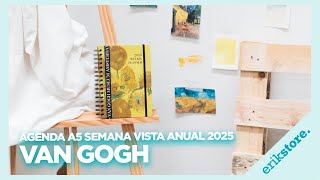 AGENDA ANUAL 2025 A5 SEMANA VISTA VAN GOGH  ErikStore [upl. by Ailaham605]