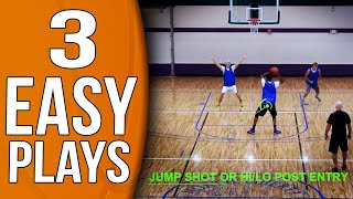 3 EASY and EFFECTIVE Youth Basketball Plays [upl. by Alios231]