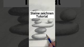 Steine realistisch zeichnen Tutorial  Lerne realistisch zeichnen zeichnenlernen zeichenidee [upl. by Rozanna]