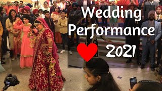 Bride Wedding Performance 2021  Bhangra  Morni Banke  Gulabi Pagg  Wedding Song  Wedding Dance [upl. by Lilah]