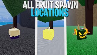 All Fruit Spawn Locations In Second Sea  Blox Fruits [upl. by Polard]