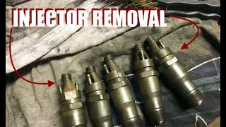 1991 MERCEDES 300D INJECTOR REMOVAL [upl. by Ganley]