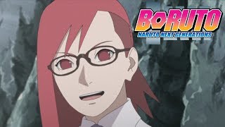 Sarada Meets Karin  Boruto Naruto Next Generations [upl. by Krug]