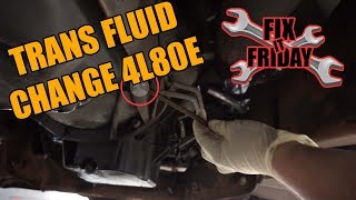 Transmission Fluid Change ChevyGM 4L80E4L85E Transmission [upl. by Nallak]