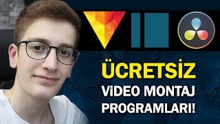 EN İYİ 3 ÜCRETSİZ VİDEO MONTAJ PROGRAMI  VİDEO EDİT PROGRAMLARI [upl. by Atinuaj]