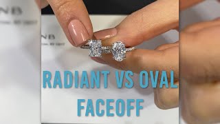 Diamond FaceOff Radiant VS Oval Diamonds Lauren B IGTV Series [upl. by Stormi504]