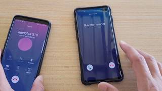 Galaxy S10  S10 How to Pickup An Incoming Call While On Another Call [upl. by Rennerb]