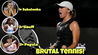 When Iga Swiatek Destroy 3 WorldClass Tennis Players [upl. by Ediva]