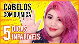 🌟5 DICAS INFALÍVEIS PARA CABELOS COM QUÍMICA Descoloração Progressiva Alisamentos [upl. by Short]