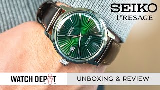 Seiko Presage SRPD37J The Mockingbird Cocktail Series Automatic Watch  Unboxing amp Quick look [upl. by Enilekaj192]