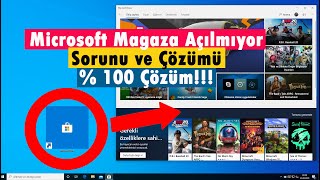 Microsoft Magaza Açılmıyor Sorunu ve Çözümü   100 Çözüm [upl. by Rolland]