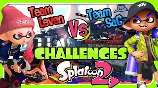 NUEVOS CHALLENGES TEAM SAG Vs TEAM LEVEN SPLATOON 2 [upl. by Elocen]