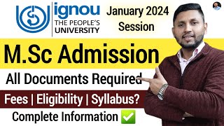 Ignou MSc Admission 2024  IGNOU January 2024 Admission  Ignou Admission 2024  Ignou MSc 2024 [upl. by Burleigh918]