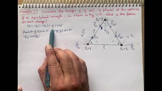 Consider the charges q q and q placed at the vertices of an equilateral triangle as shown in fig [upl. by Atiekram381]