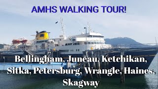 Alaska Marine Highway Ferry Walking Tour Southeast Alaska [upl. by Nollahp]